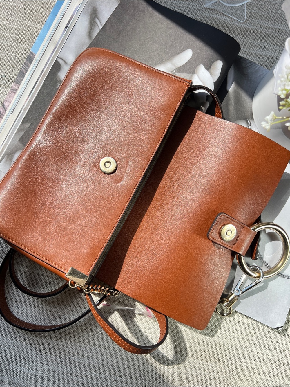 Chloe Leather Faye Brown - Picture 6 of 11